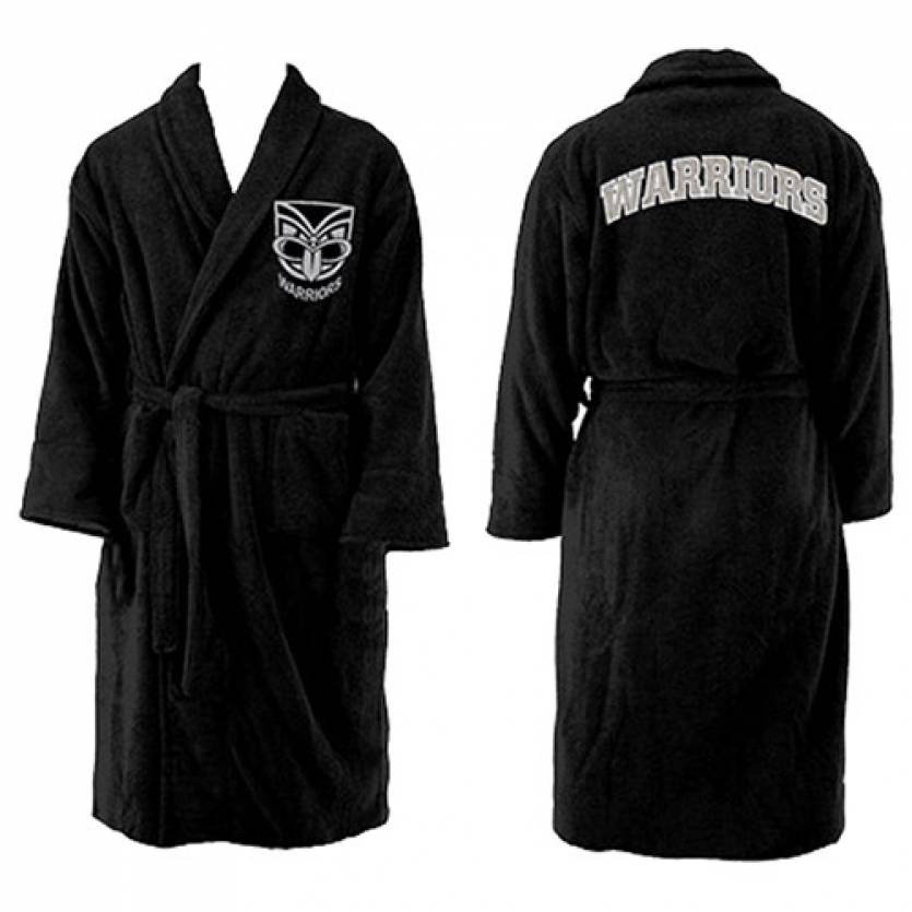 New Year SALE NZ Warriors NRL Youth Kids Dressing Gown Robe.