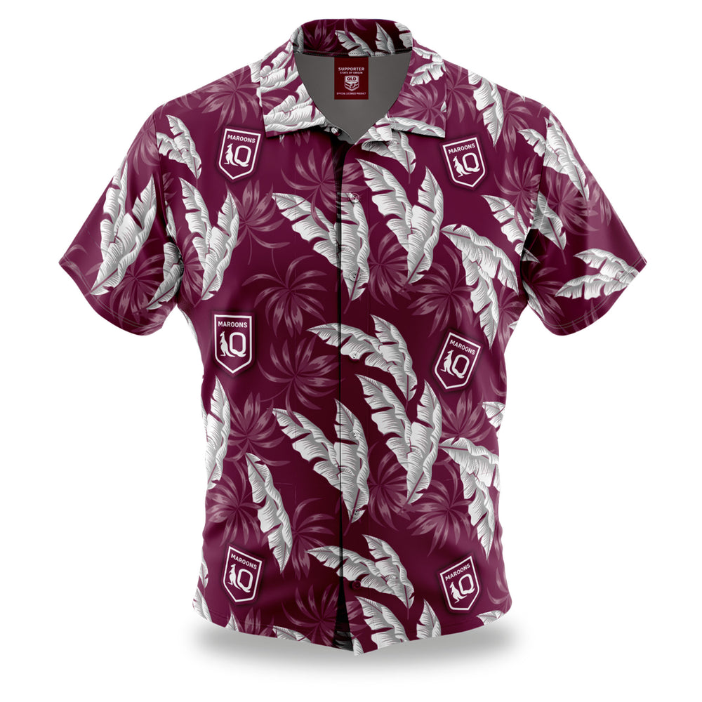 QLD Maroons Paradise' Hawaiian Shirt
