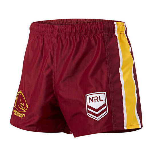 Brisbane Broncos Men's Home Supporter Shorts Maroon