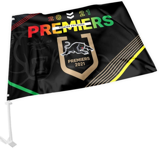 Penrith Panthers 2021 Premiers Car Flag