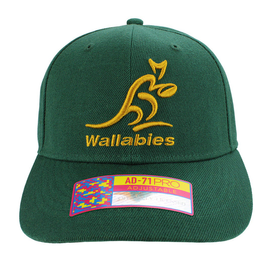 Wallabies Rugby Union Adjustable Green Cap