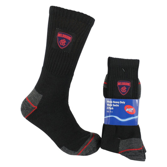 SALE SALE SALE                       Melbourne Demons Work Socks 2pk