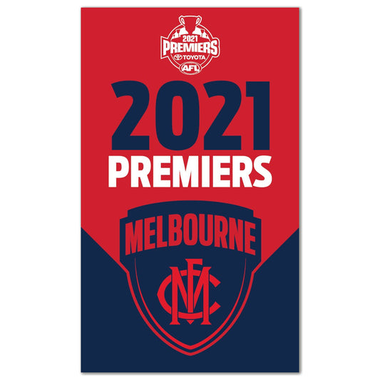 Melbourne Demons 2021 Premiership Supporter Flag