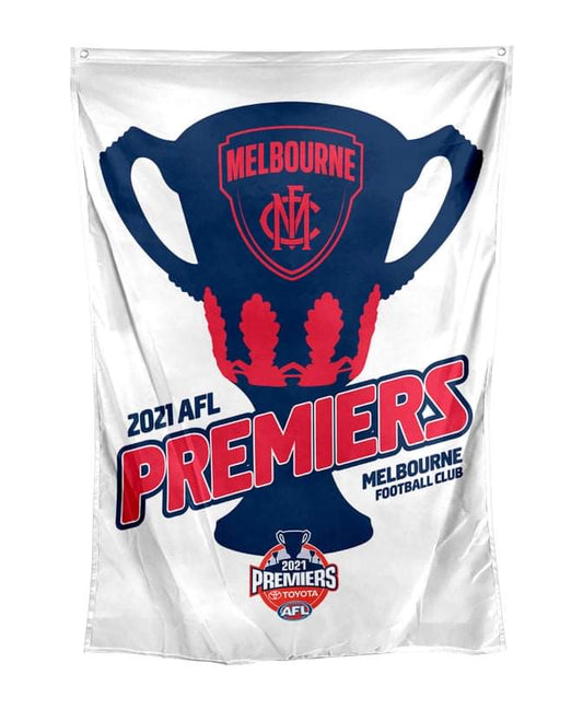 2021 AFL Melbourne Demons Premiership Wall Flag