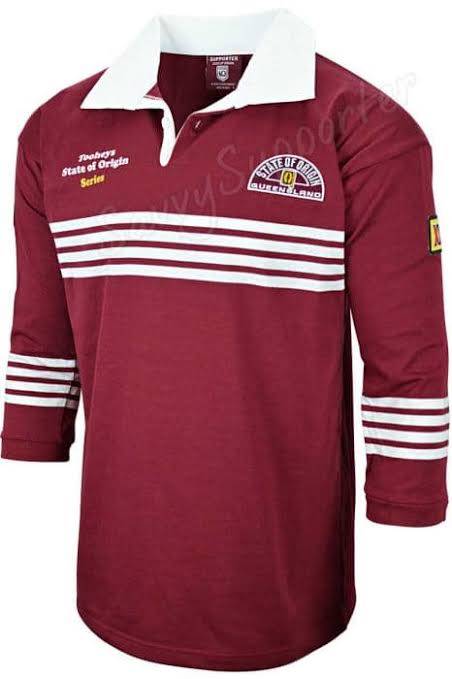 QLD Maroons 1991 State of Origin NRL Vintage Retro Rugby Jersey