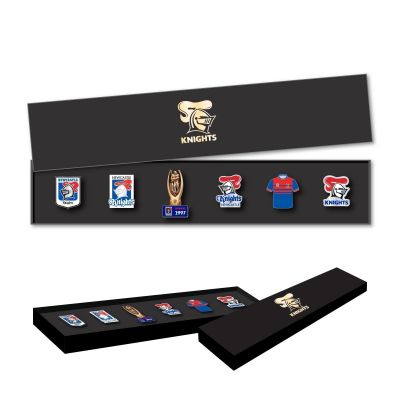 Newcastle Knights NRL Team Set Of 6 Pins Collection Set