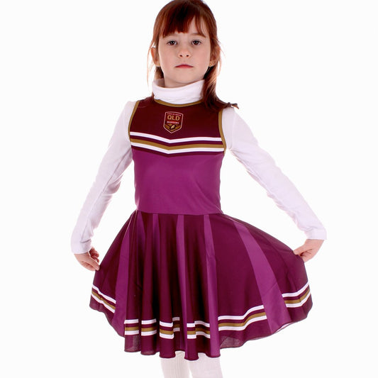 QLD Maroons State of Origin girls cheerleader dress