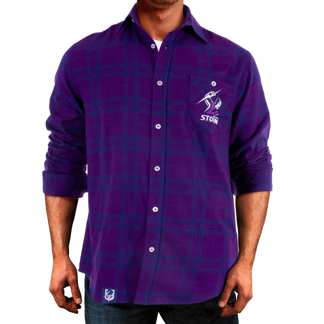 New Year SALE Melbourne Storm flannelette shirt