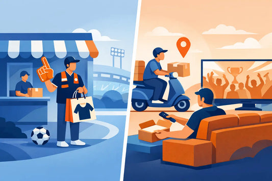Click Collect Versus Delivery for Sports Fans