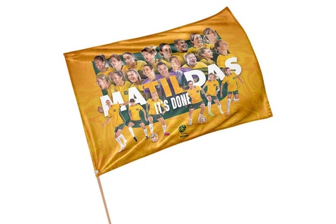 SALE SALE SALE                      NEW IN STORE   Matildas  Game Day Flag