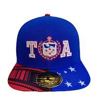Samoa Baseball Cap TOA Snapback Cap Blue Red