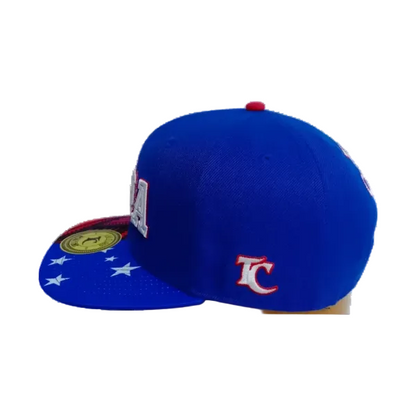 Samoa Baseball Cap TOA Snapback Cap Blue Red