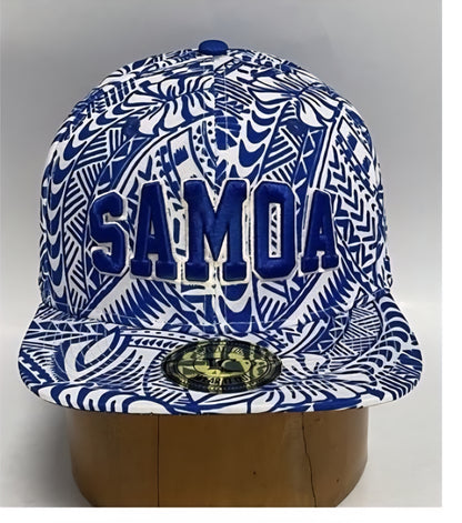 Samoa Snapback Cap Blue White
