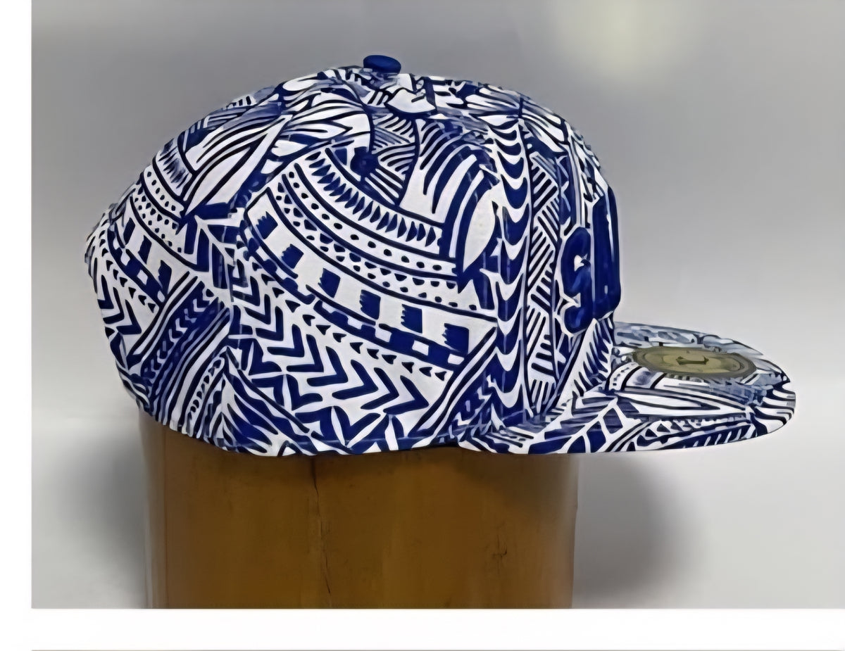 Samoa Snapback Cap Blue White