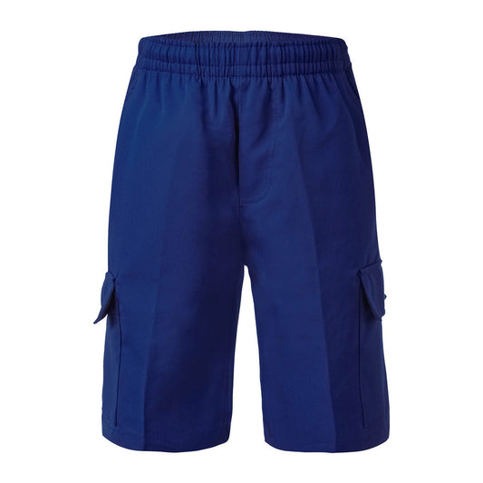 School Cargo Shorts Kids - Royal Blue