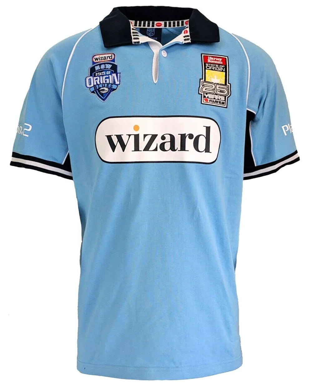 NSW Blues 2005 State of Origin NRL Vintage Retro Rugby Jersey