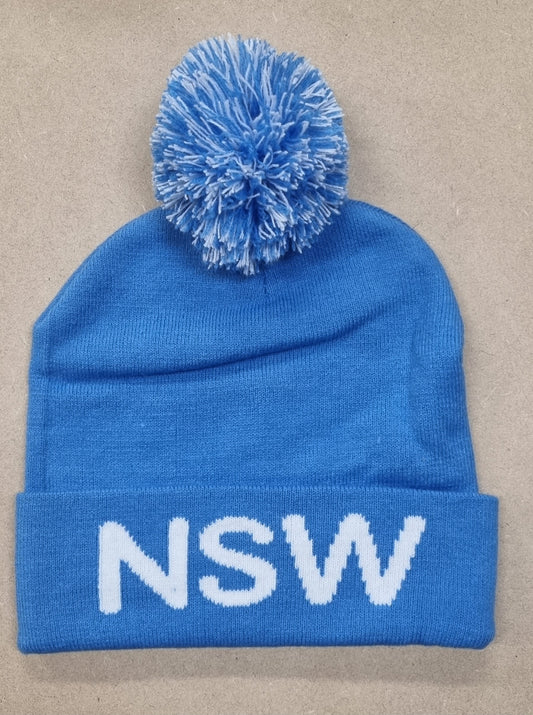 NSW Pom Pom Beanie