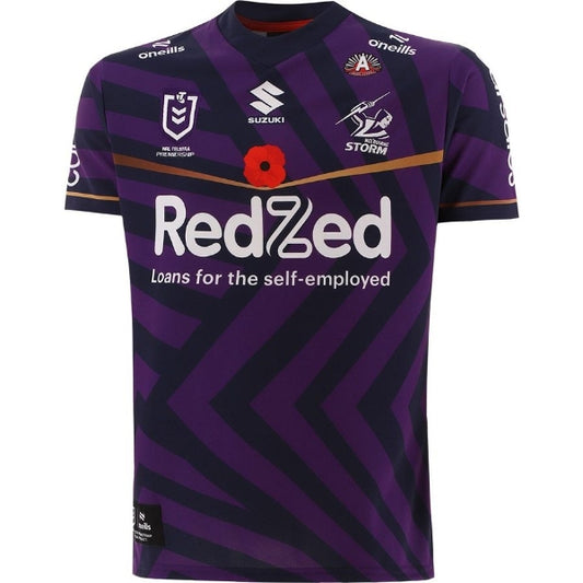 SALE  NRL Melbourne Storm 2024 O'Neills ANZAC Jersey