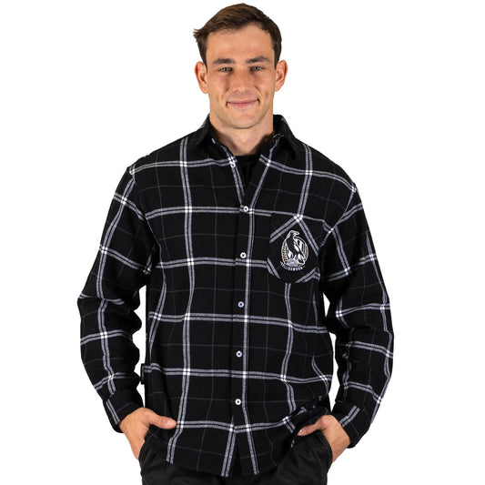 SALE SALE SALE Collingwood Magpies "Mustang' Flannelette Shirt