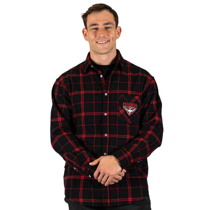 SALE SALE SALE      Essendon Bombers Mens Mustang Flannelette Shirt
