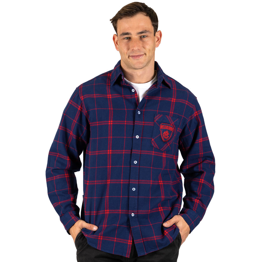SALE SALE SALE    Melbourne Demons Mens Mustang Flannelette Shirt