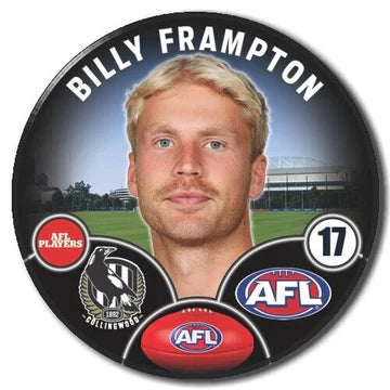 AFL Collingwood Player Badge - Billy Frampton