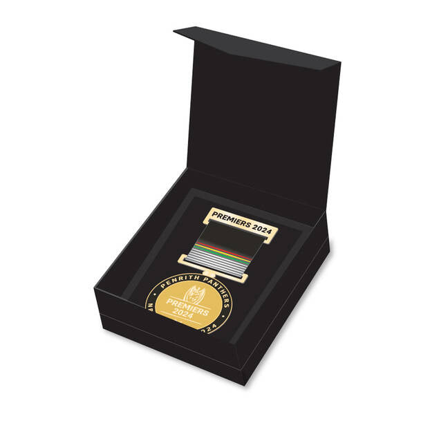 SALE SALE SALE         Penrith Panthers 2024 Premiers Medal with Ribbon