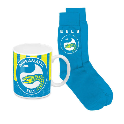SALE SALE SALE                        Paramatta Eels Heritage Mug and Sock Gift Pack
