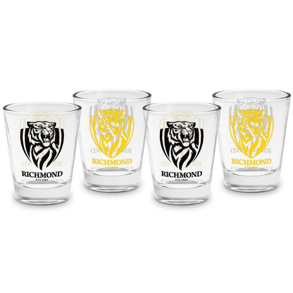 Richmond Tigers Set of 4 Shot Glasses