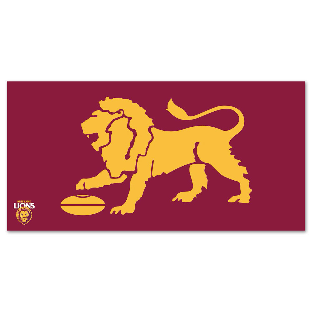Brisbane Lions Pole Flag 90 cm x 180 cm Lombards
