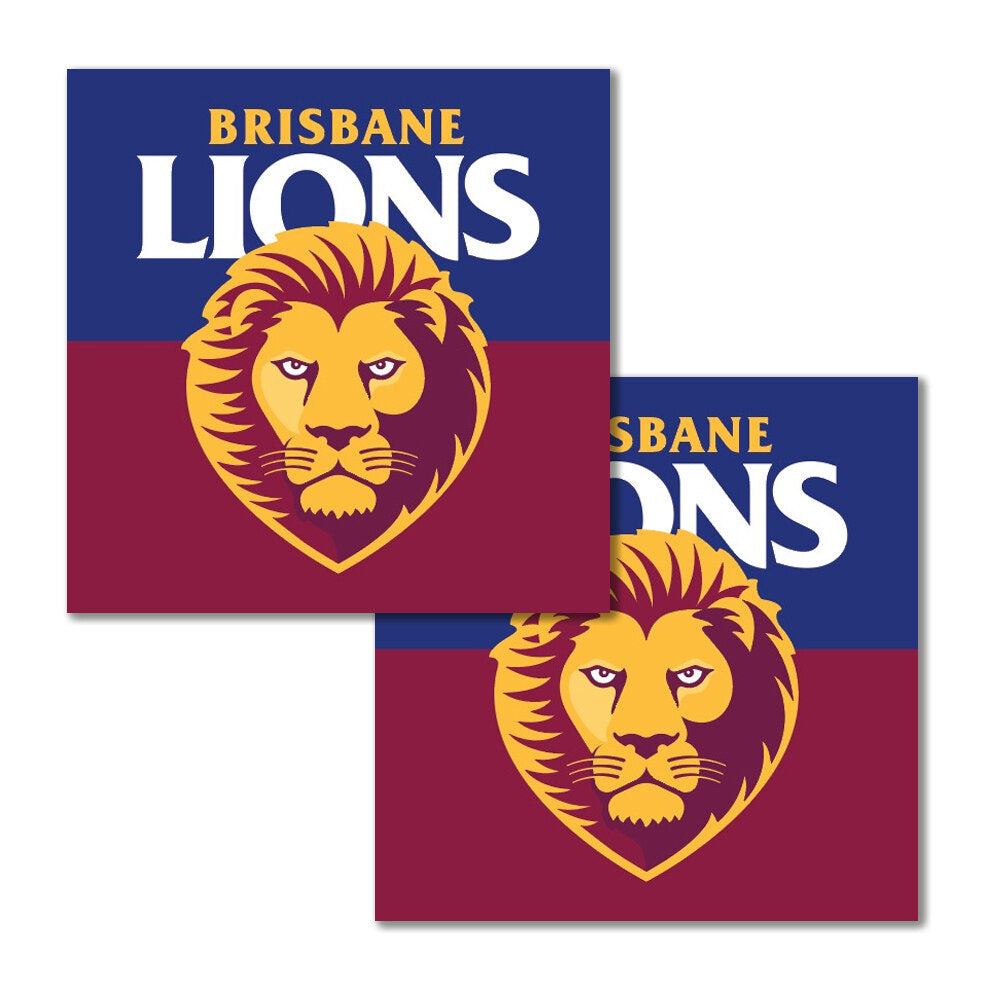 Brisbane Lions Party Napkins Pk 16 (Pre Order)