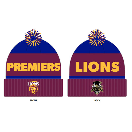Brisbane Lions 2025 Premiers Supporter Beanie (Pre Order)