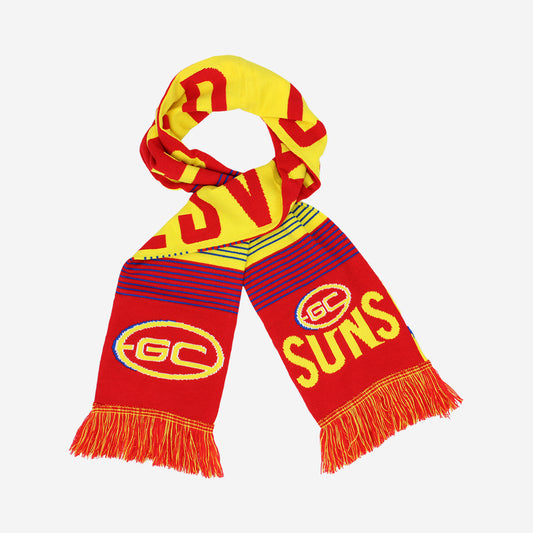 Gold Coast Suns AFL Linebreak Jacquard Scarf