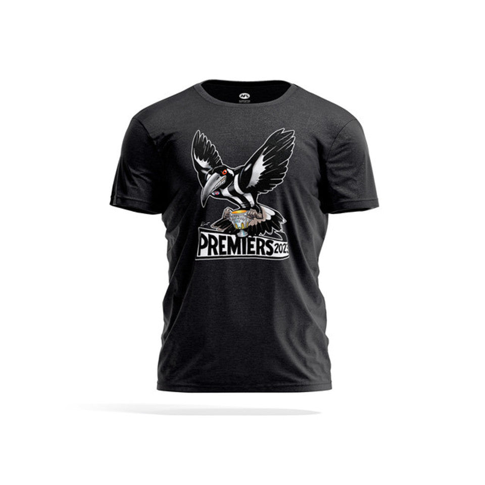 New Year  SALE    2023 AFL Premiers Collingwood Magpies Mark Knight Men's Tee