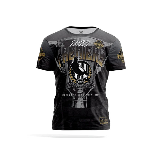 New Year SALE Collingwood Magpies 2023 Premiers Adults Sublimated Tee