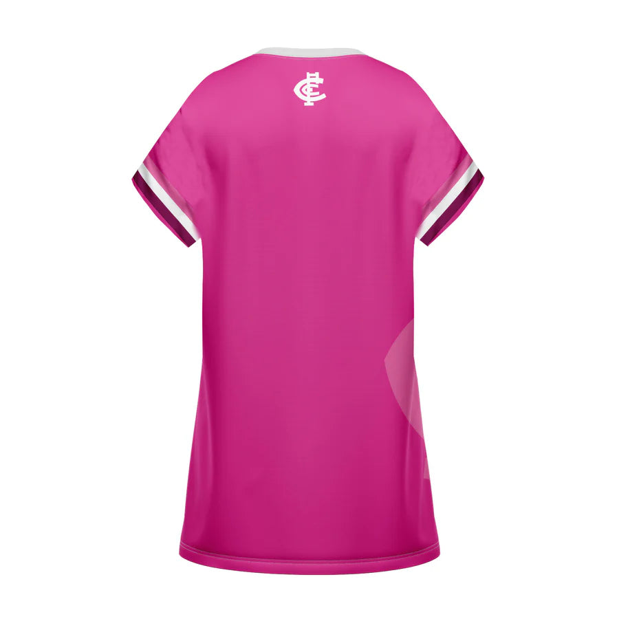 Carlton Blues Girls 'Fuchsia Force' T-Shirt Dress