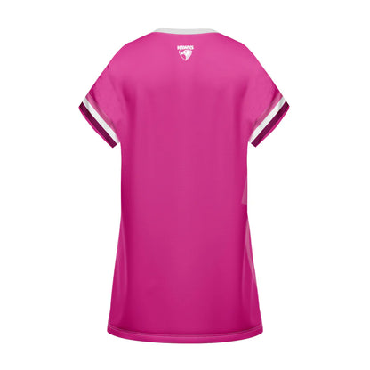 Hawthorn Hawks Girls 'Fuchsia Force' T-Shirt Dress