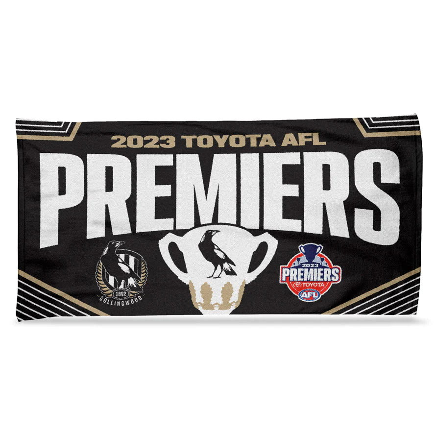 SALE SALE SALE  Collingwood Magpies 2023 Premiers Team Beach Towel