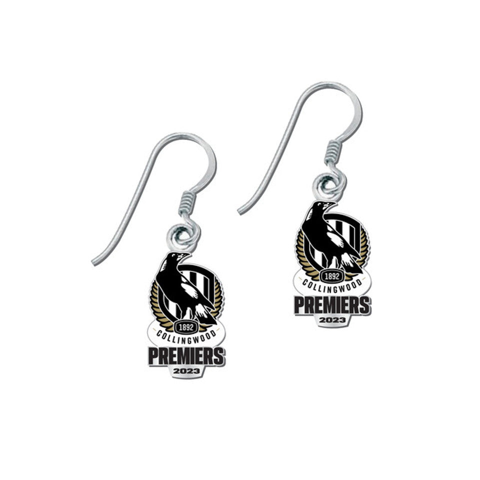 SALE SALE SALE                     Collingwood Magpies 2023 Premiers Logo Earrings
