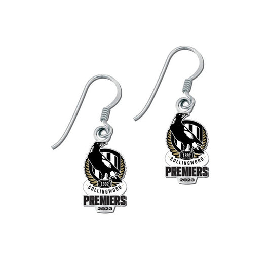 SALE SALE SALE                     Collingwood Magpies 2023 Premiers Logo Earrings