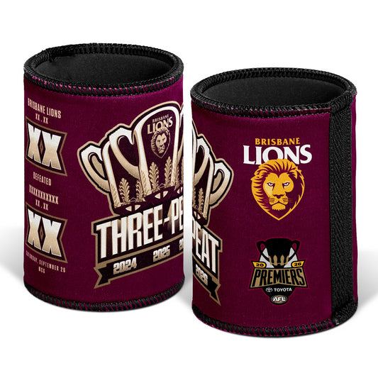 Brisbane Lions 2026 Premiers Score Can Cooler (Pre Order)