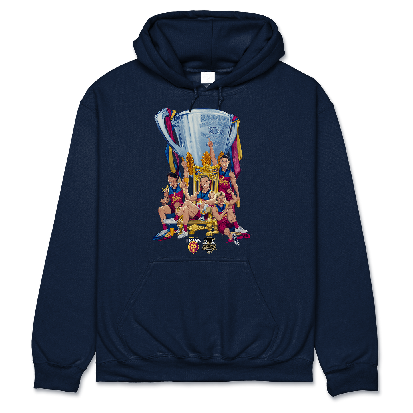 2025 Brisbane Lions Premiers Grange Cup Adult Hoodie