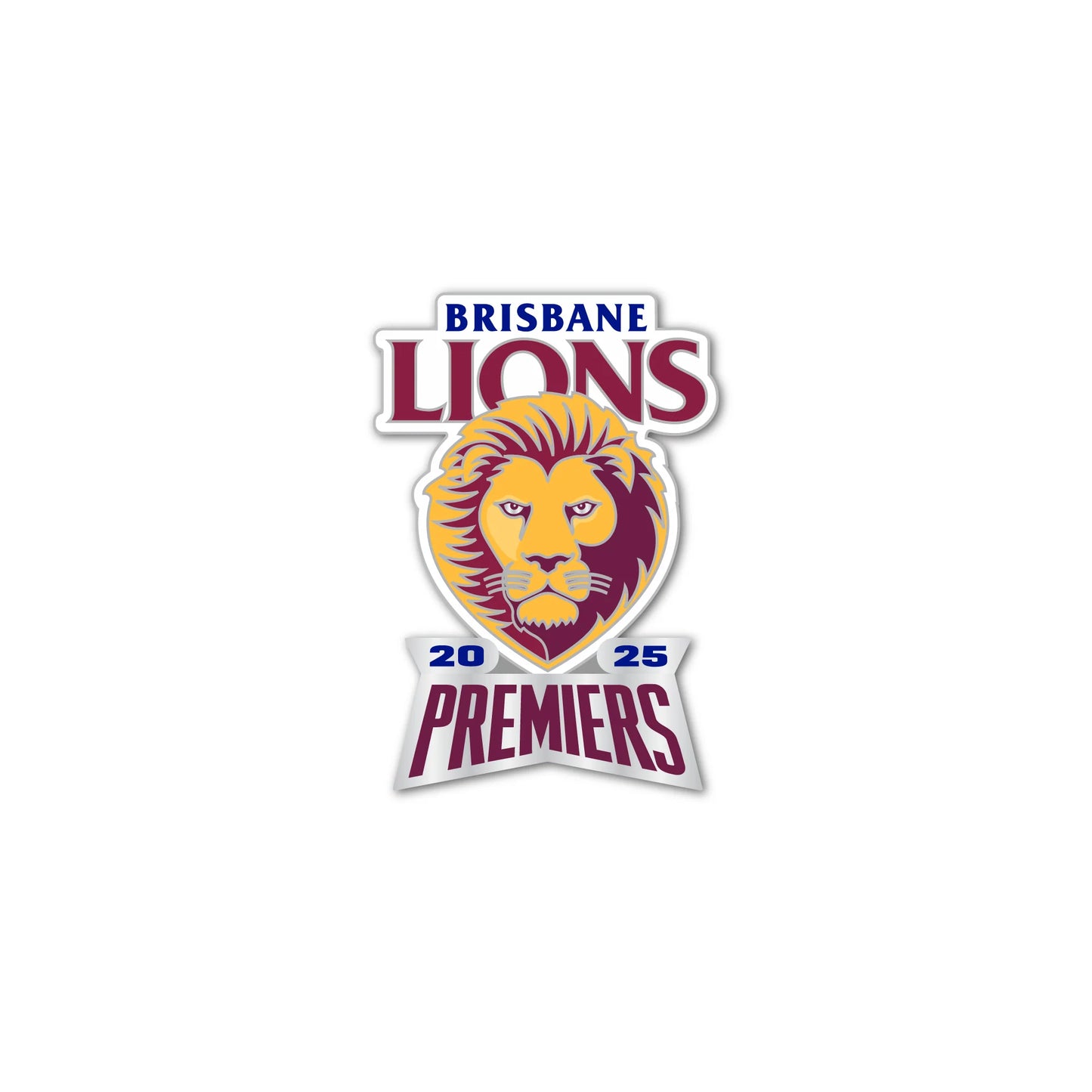 Brisbane Lions 2025 Premiers Logo Pin (Pre Order)