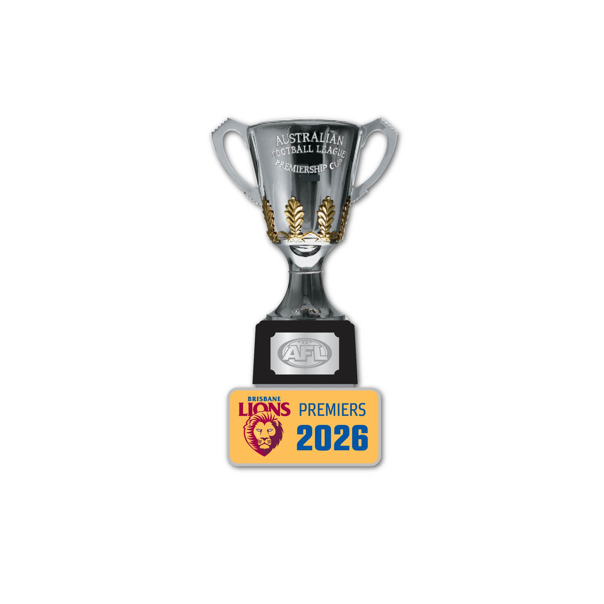 Brisbane Lions 2026 Premiers 3D Trophy Pin (Pre Order)