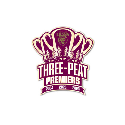 Brisbane Lions 2026 Premiers Logo Pin (Pre Order)