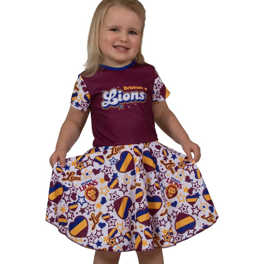 Brisbane Lions Girls "Heartbreaker" Dress