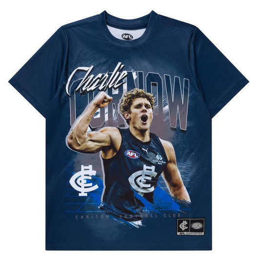 SALE SALE SALE         Carlton Blues Charlie Curnow Adults Player Tee