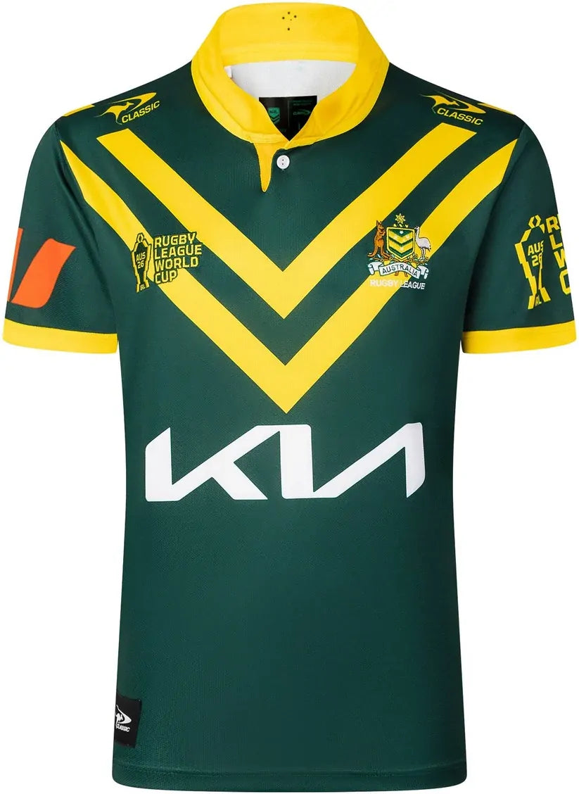 New Australian Kangaroos 2026/27 Classic  World League Rugby Cup  Home Jersey