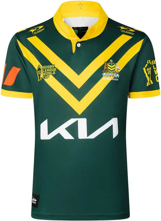 New Australian Kangaroos 2026/27 Classic  World League Rugby Cup  Home Jersey