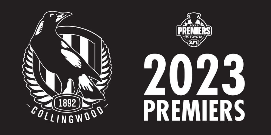 Collingwood Magpies 2023 Premiers Flag Pole Flag 90cm X 180cm